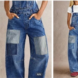 Women's Classic Blue Denim Overalls